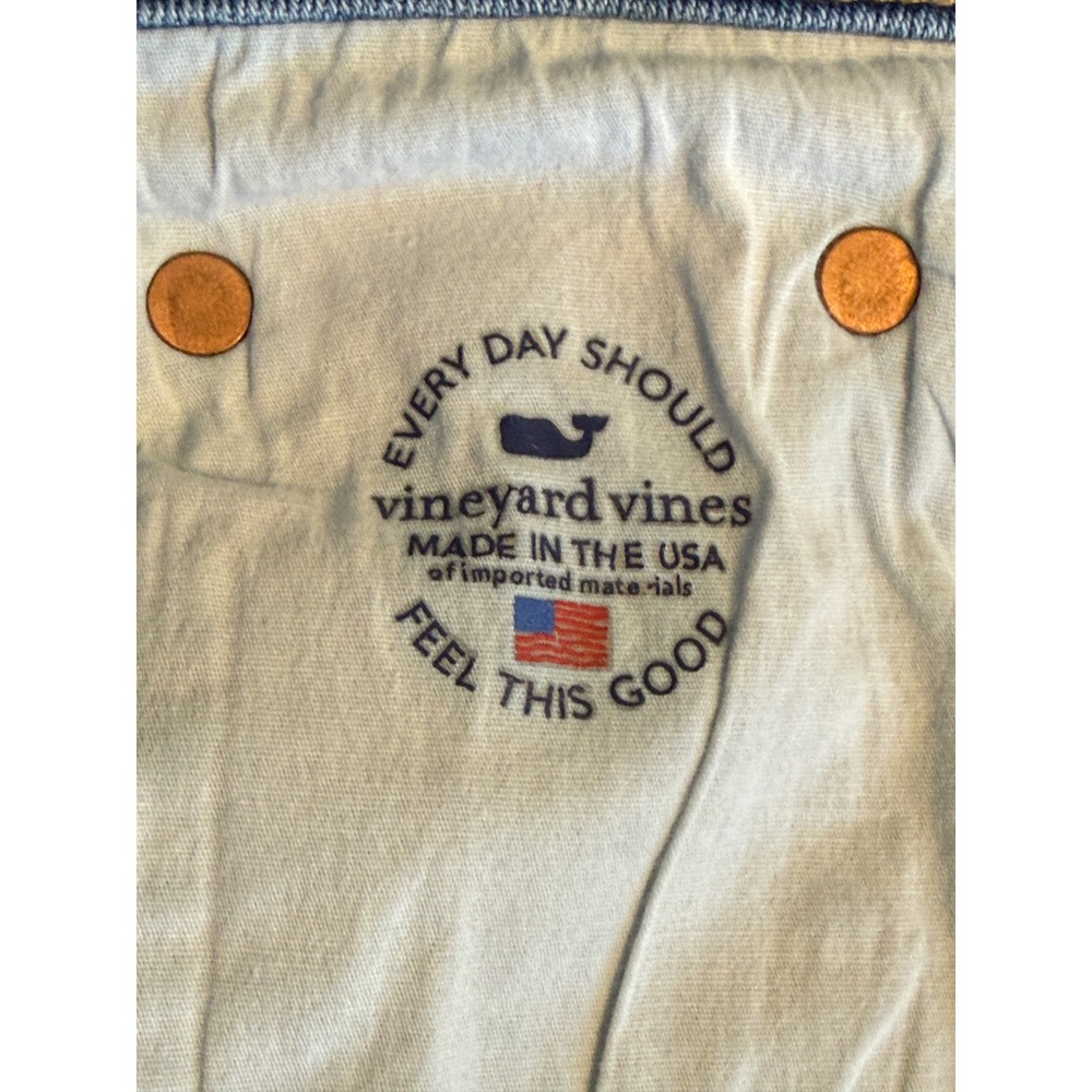 Vineyard Vines Womens High Rise Skinny Jeans Blue Candiani Denim Made‎ in USA 28 - Picture 15 of 15